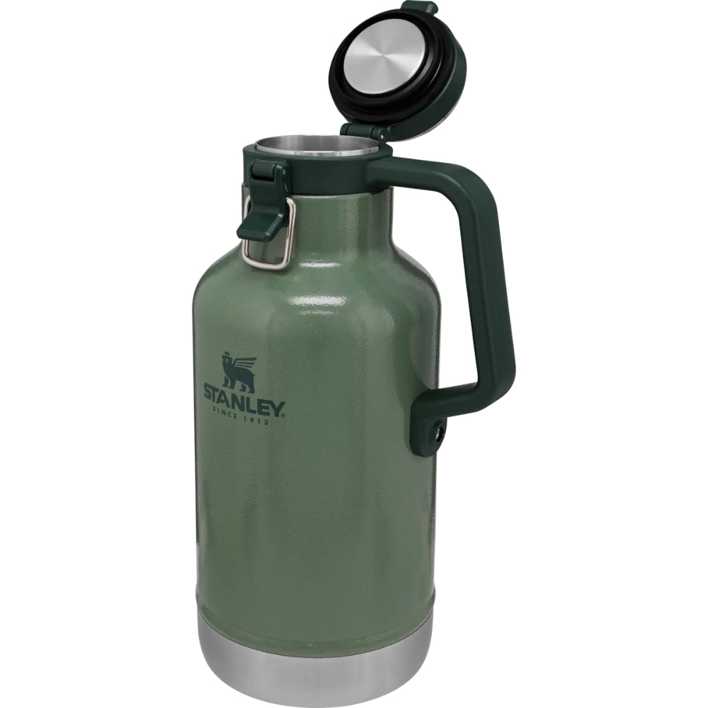 Stanley Classic Vacuum Growler 1,9L groene roestvrijstalen bierkan met stevig handvat en schroefdop