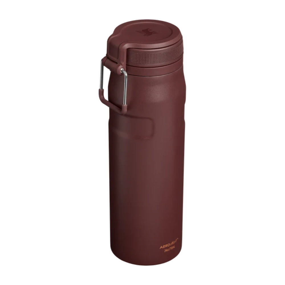 Stanley Iceflow TwistFlip thermosbeker in de kleur coffee met een inhoud van 0,71 liter en handige draaidop kant
