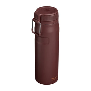 Stanley Iceflow TwistFlip thermosbeker in de kleur coffee met een inhoud van 0,71 liter en handige draaidop kant