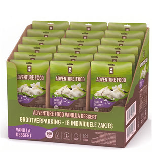 Vanilla Dessert Variatie Pakket met een selectie van verschillende vanille toetjes en pudding in portieverpakkingen