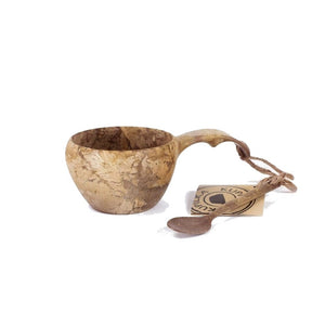 Kupilka 21 Classic Cup outdoor mok met handvat, gemaakt van houtcomposiet met een inhoud van 210 ml   