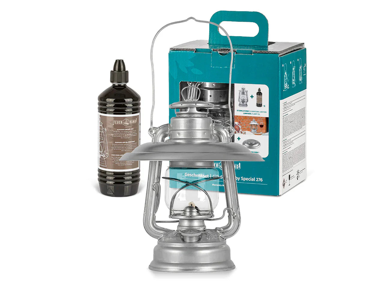 Feuerhand Stromlamp Set Zink