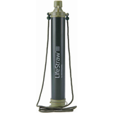 LifeStraw noodpakket waterfilter met handig draagkoord voor outdoor avonturen.