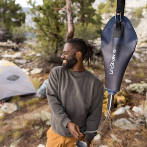 LifeStraw Peak Gravity Water Filter Compact 3L | Mountain Blue - Outdoor Food