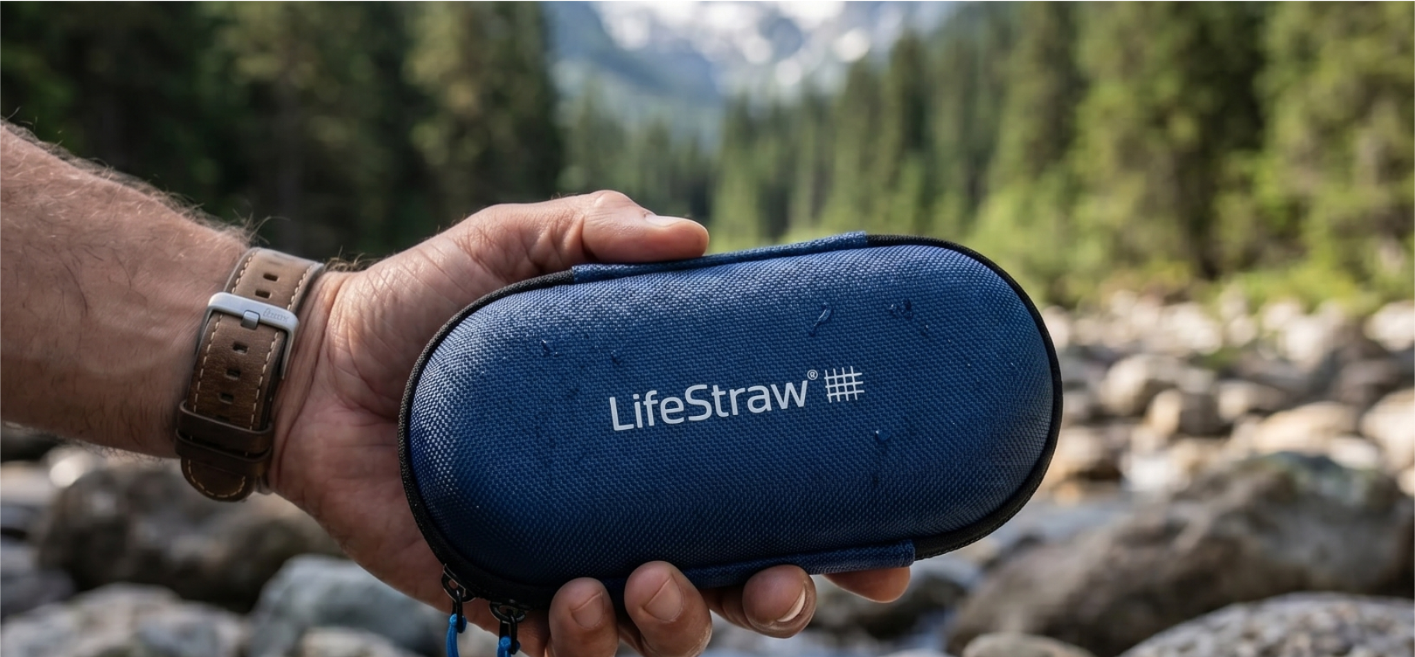 LifeStraw Peak Solo Beschermhoes Mountain Blue