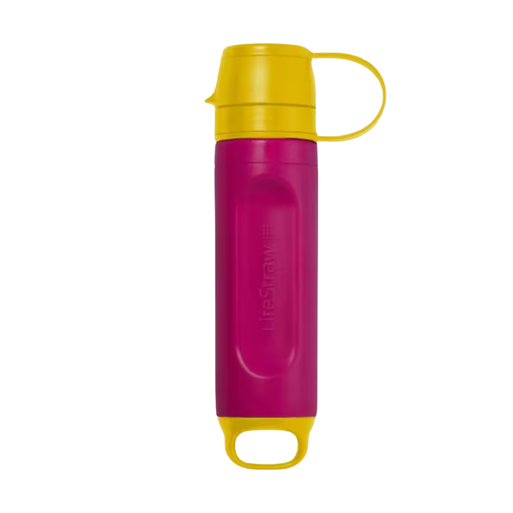 Lifestraw Peak Series Solo waterfilter in de felroze kleur Pink Lemonade.