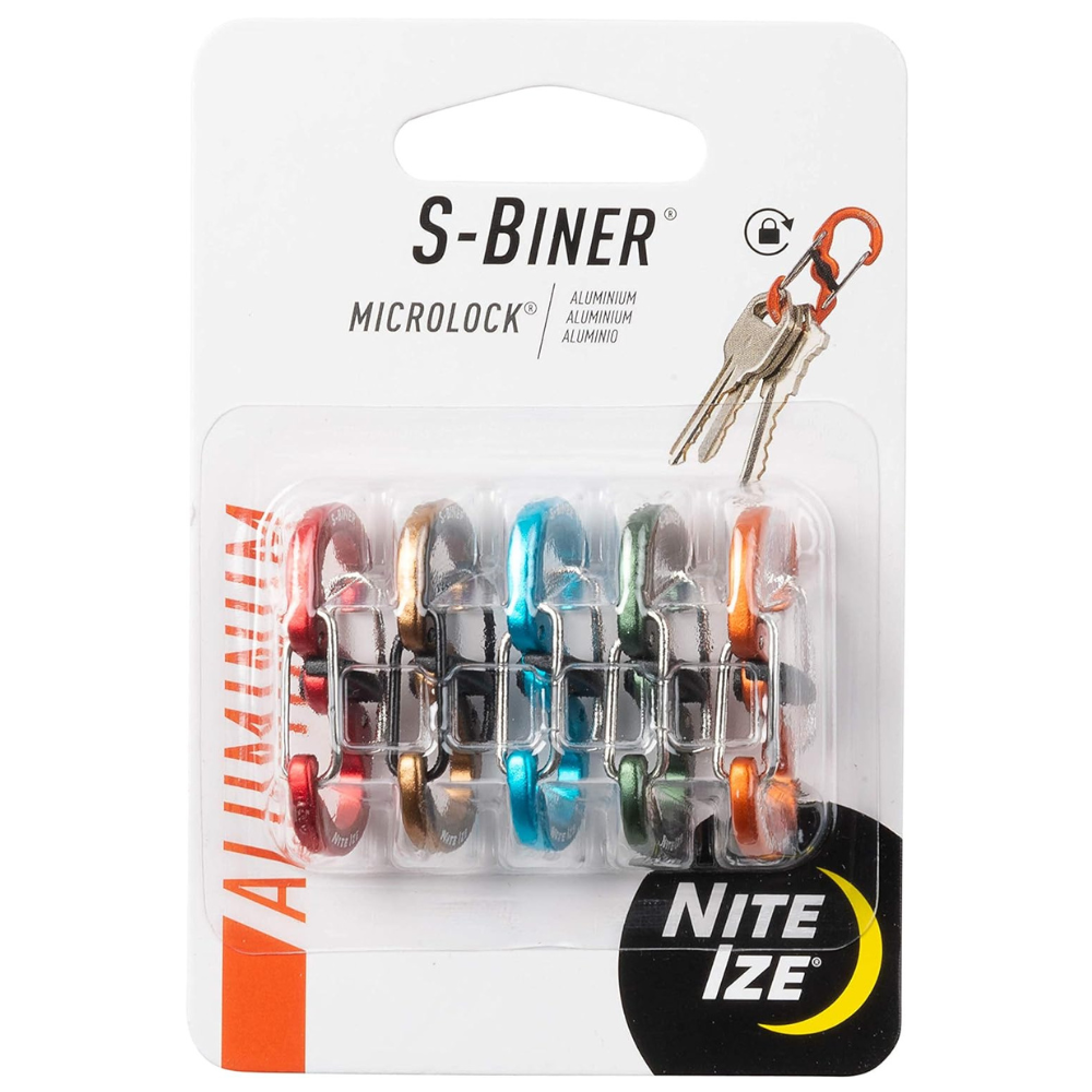 Nite Ize S-biner Karabijnhaak Microlock 2-pack Spectrum