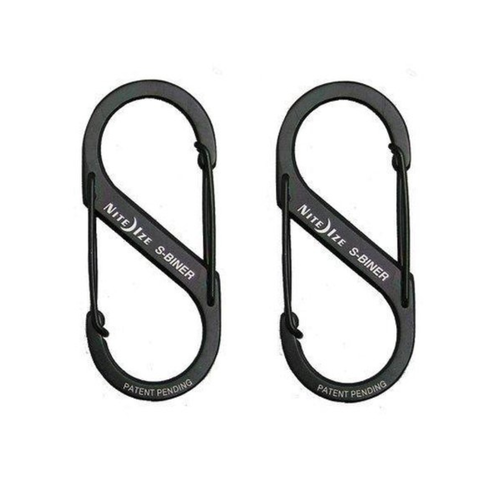 Nite Ize S-biner Karabijnhaak 2-pack Zwart