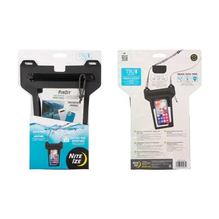 Nite-Ize RunOff Waterbestendige Telefoonhoes antraciet